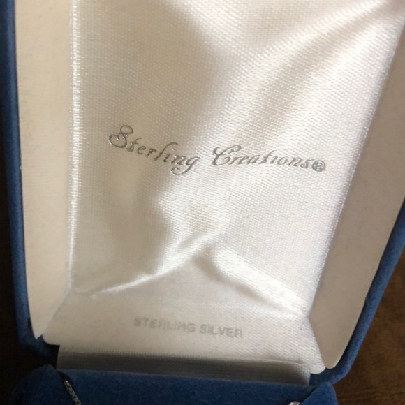 Sterling Silver Garnet Heart Necklace - Picture 2 of 7